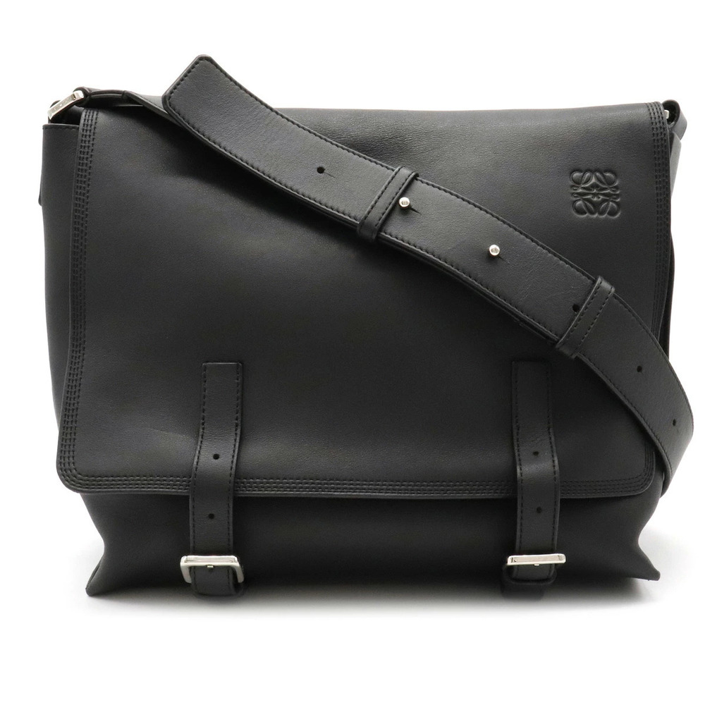 Loewe Anagram Military Messenger Bag Crossbody Black
